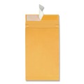Office Jansan | Quality Park QUA93338 #15 Square Flap Redi-Strip Closure 10 in. x 15 in. Redi-Strip Kraft Expansion Envelope - Brown Kraft (25/Pack) image number 2