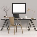 White Boards | Quartet 79282 23 x 17 Home Decor Magnetic Dry Erase Board - White Surface/Black Wood Frame image number 2