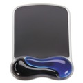 Office Furniture Accessories | Kensington K62401AM 9.37 x 13 Duo Gel Wave Mouse Pad with Wrist Rest - Blue image number 0