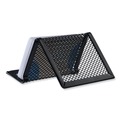  | Universal UNV20005 3.78 in. x 3.38 in. x 2.13 in. Mesh Metal Business Card Holder - Black image number 2