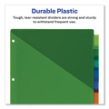 Office Jansan | Avery 11903 Big Tab 11.13 in. x 9.25 in. 8-Tab Insertable Plastic 1-Pocket Dividers - Assorted (1-Set) image number 3
