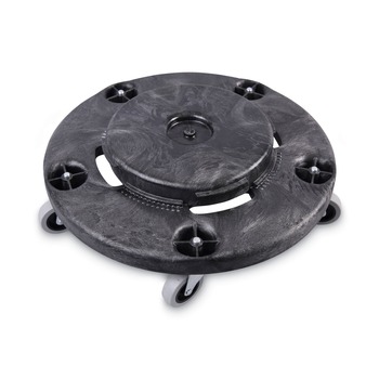 Boardwalk 300 lbs. Capacity 18.25 in. Diameter Refuse Container Utility Dolly - Gray