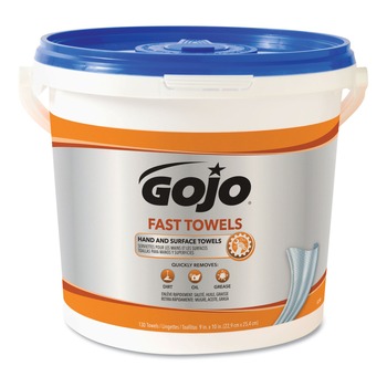 GOJO Industries 6298-04 Fast Towels 6.93 in. x 7.93 in. Hand Cleaning Towels (4/Carton)