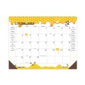 Office Jansan | House of Doolittle 1566 18.5 in. x 13 in. 12-Month (Jan to Dec) 2026 Recycled Honeycomb Desk Pad Calendar - Honeycomb Artwork image number 3