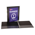 Office Jansan | Avery 05710 3 Round Rings 1 in. Capacity 11 in. x 8.5 in. Economy View Binder - Black image number 1