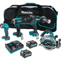 Combo Kits | Makita GT400M1D1 40V max XGT Brushless Lithium-Ion 7-1/4 in. Cordless Circular Saw 4-Tool Combo Kit (2.5 Ah/4 Ah) image number 0