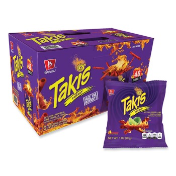 Takis 757528044251 1 oz. Fuego - Hot Chili Pepper and Lime (46/Carton)
