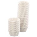 Labor Day Sale! Save $30 off $199! | Hoffmaster 610032 4.5 Diameter x 1.25 h Fluted Paper Bake Cups - White (500/Pack, 20 Packs/Carton) image number 1