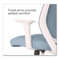 Office Chairs | Alera ALEWX42BME24 17.09 in. to 20.83 in. Seat Height Up to 275 lbs. Wessex Ergonomic Fabric Mesh Swivel Task Chair - Seafoam Seat/Back, White Base image number 5