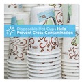 Cutlery | Dixie 5338DX PerfecTouch 8 oz. Paper Hot Cups - Coffee Haze Design (25/Sleeve, 20 Sleeves/Carton) image number 5