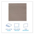 Paper Towels and Napkins | Boardwalk BWK8300K 9.5 in. x 9.5 in. 1-Ply Beverage Napkins - Kraft (500/Pack, 8 Packs/Carton) image number 6