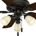 Ceiling Fans | Casablanca 54007 54 in. Ainsworth Gallery 3 Light Basque Black Ceiling Fan with Light image number 6