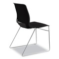 Office & Office Supplies | HON HMS1.N.ON.Y Motivate Supports Up to 300 lbs. High-Density Stacking Chairs - Onyx/Black/Chrome (4/Carton) image number 3
