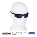 Safety Glasses | KleenGuard 14481 Nemesis Safety Glasses, Black Frame, Blue Mirror Lens image number 3
