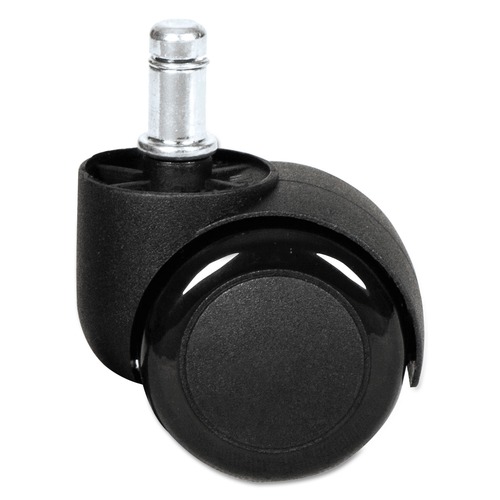 Office Jansan | Alera ALECASTERST2 2 in. B Stem Dual Wheel Hooded Casters - Black (5/Set) image number 0