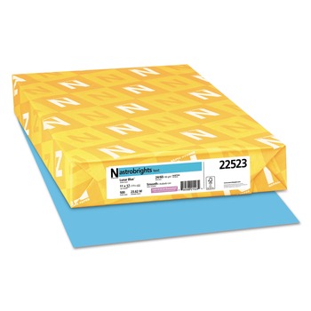 Astrobrights 11 in. x 17 in. 24 lbs. Bond Weight Color Paper - Lunar Blue (500/Ream)