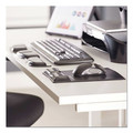 Office Furniture Accessories | Fellowes Mfg Co. 9182301 8.25 in. x 9.87 in. Gel Wrist Support with Attached Mouse Pad - Black image number 2