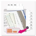 Office Jansan | Redi-Tag B31005 Legal Index Tabs, 1/12-Cut Tabs, A-Z, White, 0.44-in Wide, 104/pack image number 1