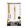 Markers | Zebra 71250 Z-Grip Chisel Tip Retractable Highlighter Markers - Neon Yellow (1-Dozen) image number 0