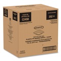 Food Trays, Containers, and Lids | Dart C24SB 5 in. x 5 in. x 1.99 in. 24 oz. Plastic Bowls - Square Clear (252/Carton) image number 1