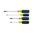 Screwdrivers | Klein Tools 85105 4-Piece Slotted and Phillips Screwdriver Set with Cushion-Grip Handles and Tip-Ident image number 0