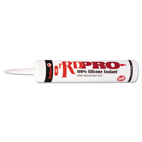 Lubricants and Cleaners | Red Devil 0809/OI 10.5 oz. Heat Resistant RD Pro Heat Resistant RTV Sealant image number 0