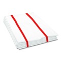 Office Jansan | Boardwalk 3282 1-Ply 12 in. x 21 in. Antimicrobial Foodservice Wipers - Red/White (150/Carton) image number 1
