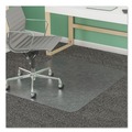  | Deflecto CM14243 Supermat 45 in. x 53 in. Frequent Use Beveled Chair Mat For Medium Pile Carpet - Clear image number 4