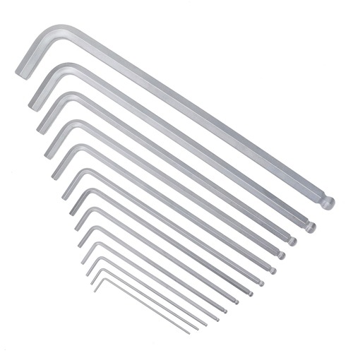 Hand Tool Sets | Wiha Tools 66988 13-Piece ErgoStar Ball End Inch Hex L-Key Set image number 0