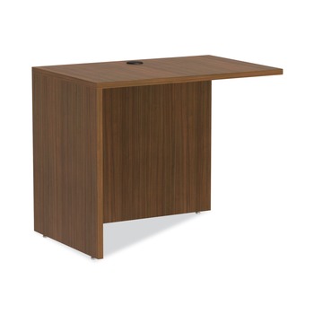 Alera 35 in. x 23.63 in. x 29.5 in. Valencia Series Reversible Return/Bridge Shell - Modern Walnut