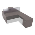 Office Furniture Accessories | Alera ALEPP6518 65 in. x 18 in. Polycarbonate Privacy Panel - Silver image number 4