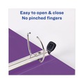 Office Jansan | Avery 79777 Heavy-Duty 2 in. Capacity 11 in. x 8.5 in. 3-Ring View Binder with DuraHinge and One Touch EZD Rings - Purple image number 5