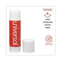 Office Jansan | Universal UNV76752 1.3 oz. Applies and Dries Clear Glue Sticks (12/Pack) image number 4