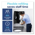 Paper Towel Holders | Tork 552528 PeakServe 14.57 in. x 3.98 in. x 28.74 in. Continuous Hand Towel Dispenser - Black (1/Carton) image number 5