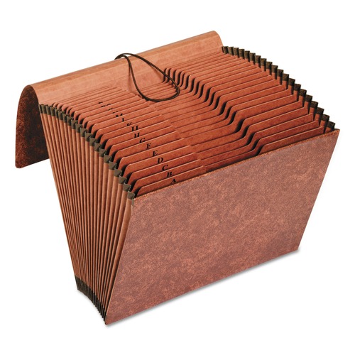 Office Jansan | Pendaflex R117ALHD 1/3-Cut Tab Heavy-Duty Expanding File with Reinforced Flap and 21 Sections - Letter, Redrope image number 0