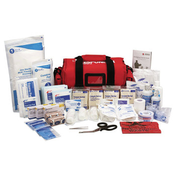 First Aid Only 520-FR 16 in. x 8 in. x 7.5 in. Nylon Fabric Case First Responder Kit (158-Pieces/Kit)