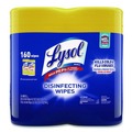 Cleaning & Janitorial Supplies | LYSOL Brand 19200-80296 1-Ply 7 in. x 7.25 in. Disinfecting Wipes - Lemon and Lime Blossom Scent, White (3/Carton) image number 1