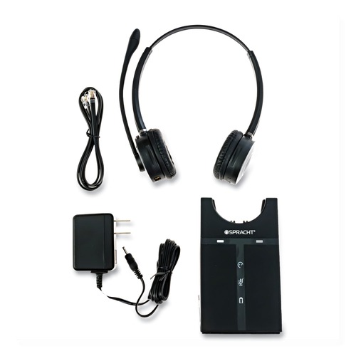 Office Jansan | Spracht HS2019 ZuM Maestro DECT Binaural Over The Head Headset - Black image number 0
