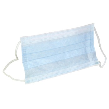 Ansell M5 Pleat Style Face Mask With Earloops - Regular, Blue(10 Bags/Carton)