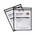 Office Jansan | C-Line 46912 75 Sheets 9 in. x 12 in. Stitched Shop Ticket Holders - Clear (25/Box) image number 2
