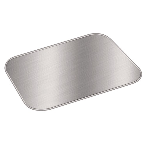 Handi-Foil 5.5 in. x 4.5 in. Laminated Board Lid - Silver/White (1000/Carton)