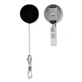Office Jansan | Advantus 75406 24 in. Extension Premier Heavy-Duty Retractable ID Card Reel - Black/Silver (12/Box) image number 0
