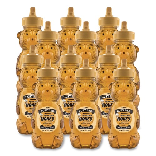 Office Jansan | Busy Bee GHZ90130 12 oz Bottle Clover Honey (12/Carton) image number 0