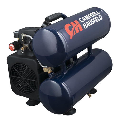 Portable Air Compressors | Campbell Hausfeld DC040000 4 Gallon Oil-Lube Twinstack Compressor image number 0
