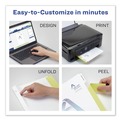 Office Jansan | Avery 11554 Print-On 11 in. x 8.5 in. 8-Tab 3-Hole Customizable Punched Dividers - White (200/Pack) image number 5