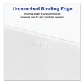 Office Jansan | Avery 11374 11 in. x 8.5 in. 27-Tab A to Z Avery Style Preprinted Legal Exhibit Side Tab Index Dividers - White (1-Set) image number 4