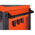 Tool Carts | Sunex 8035XTOR 3 Drawer Slide Top Utility Cart with Power Strip (Orange) image number 6