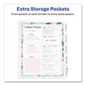 Office Jansan | Avery 16825 5-Tab 11.13 in. x 9.25 in. Write and Erase Durable Plastic Dividers with Straight Pocket - White (1-Set) image number 5