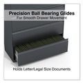  | Alera 25511 42 in. x 18.63 in. x 52.5 in. 4-Drawer Lateral File - Charcoal image number 5