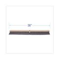 Cleaning & Janitorial Supplies | Boardwalk BWK20436 3 in. Gray Flagged Polypropylene Bristles 36 in. Brush Floor Brush Head image number 2